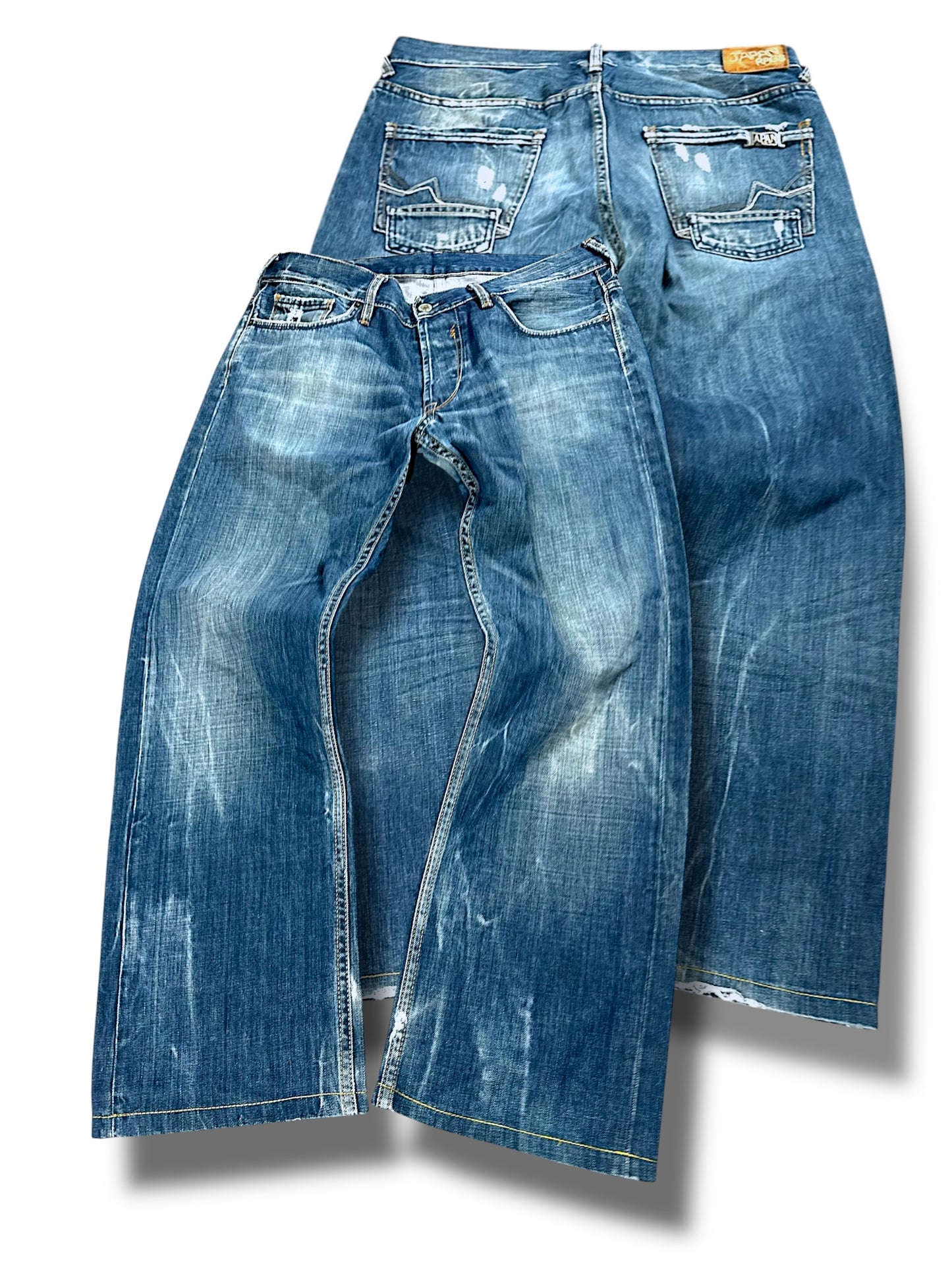 Vintage Japan Rags y2k baggy Jeans (S)