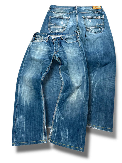 Vintage Japan Rags y2k baggy Jeans (S)