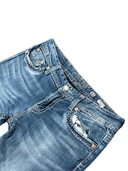 Vintage Miss Me Y2K Low Waist Bootcut / Flared Damenjeans (M)