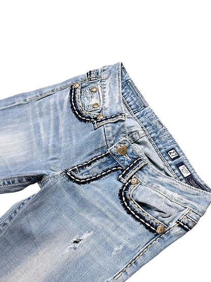 Vintage Miss Me Y2K Low Waist Bootcut / Flared Damenjeans (M)