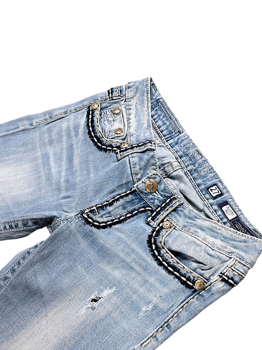 Vintage Miss Me Y2K Low Waist Bootcut / Flared Damenjeans (M)