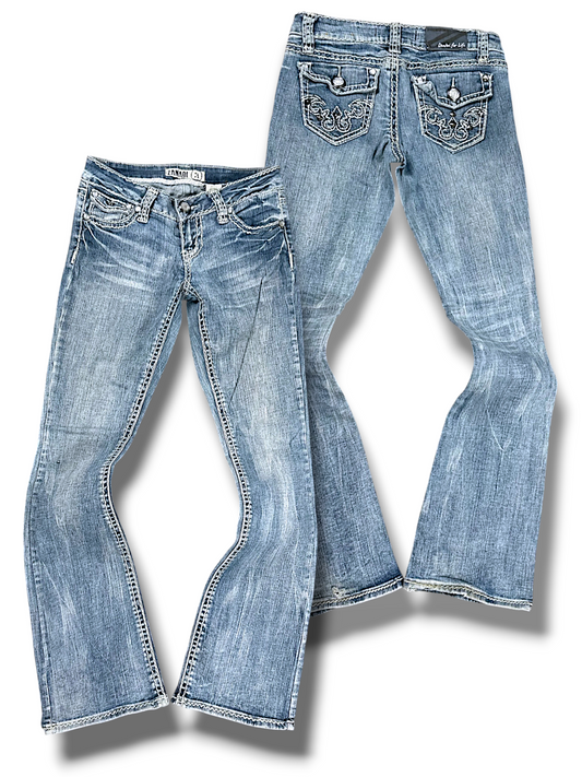 Vintage ZANADI Y2K Low Waist Bootcut / Flared Damenjeans (S)