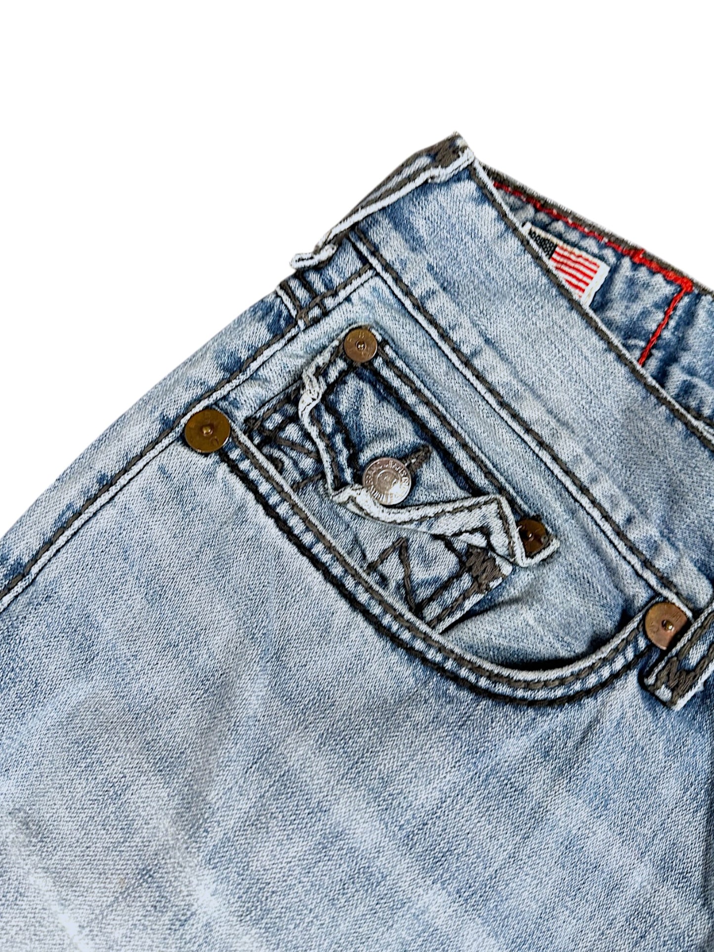 Vintage True Religion Y2K Baggy/Flared Jeans (M)