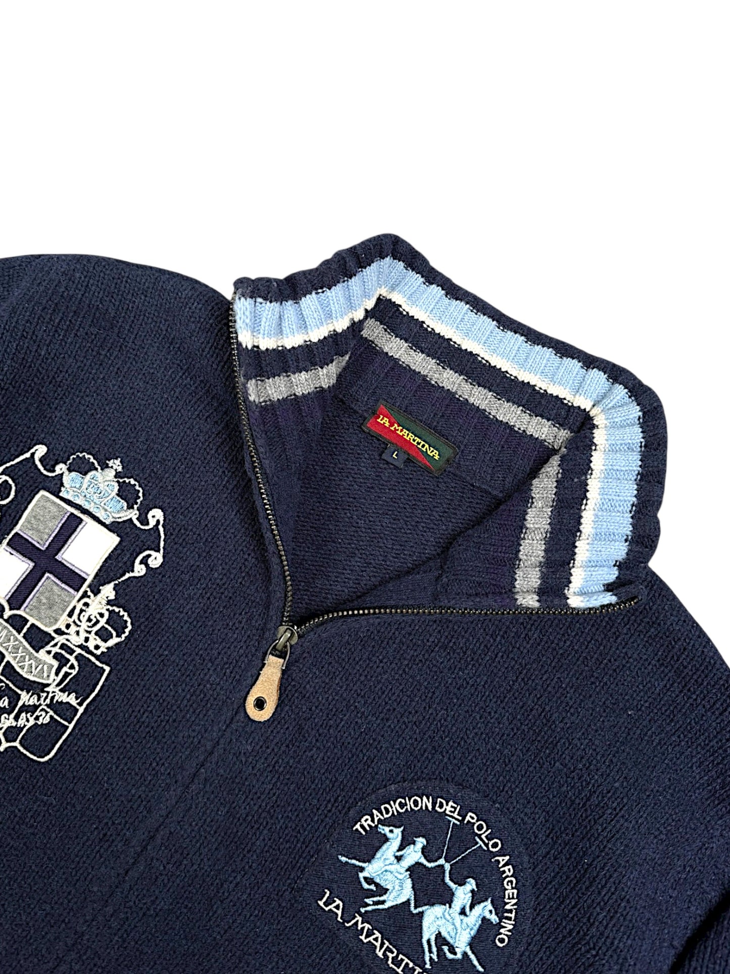 Vintage La Martina Pullover mit Kragen (L)