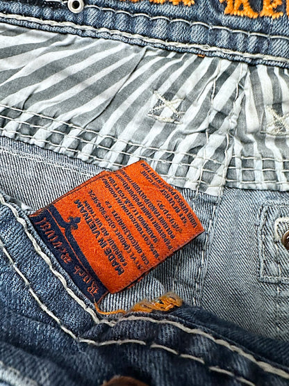 Vintage Rock Revival Y2K Low Waist Bootcut / Flared Damenjeans (M)