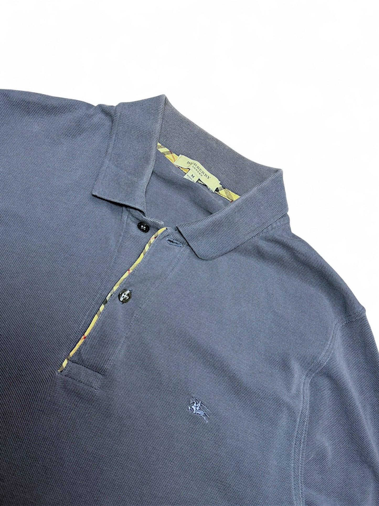 Vintage Burberry Langarm Polo (L)