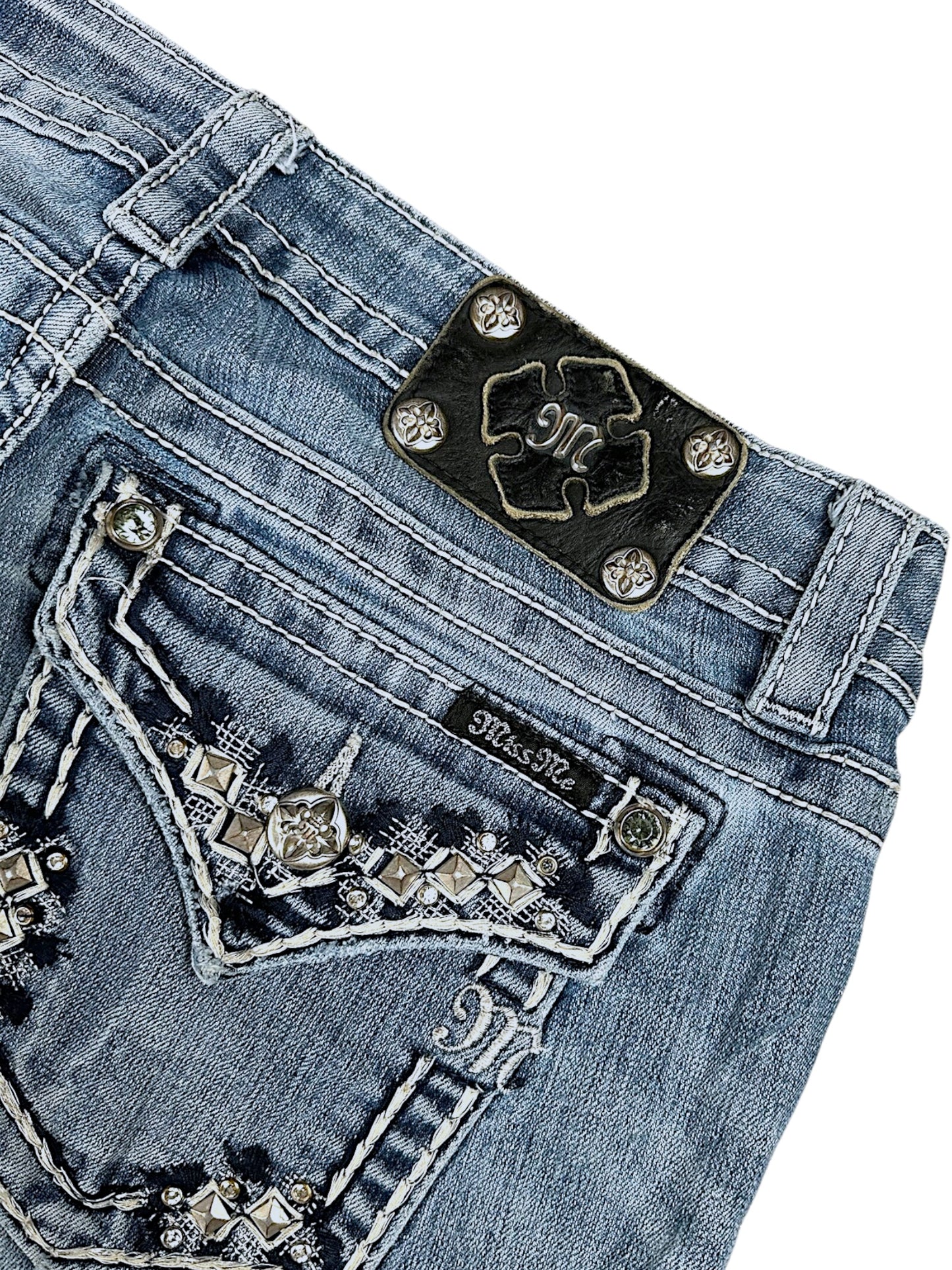 Vintage Miss Me Y2K Low Waist Bootcut / Flared Damenjeans (L)