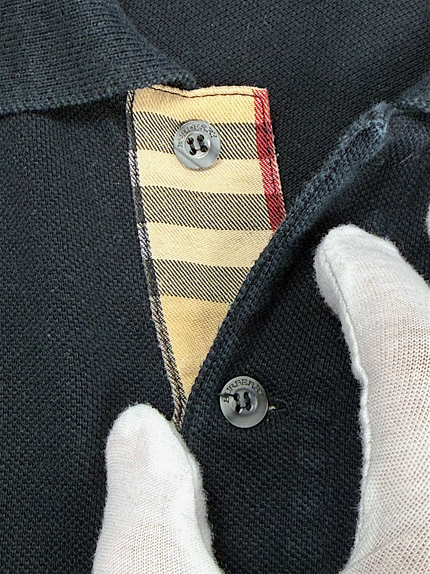 Vintage Burberry Designer Polo (XL)