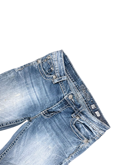 Vintage Miss Me Y2K Low Waist Bootcut / Flared Damenjeans (L)