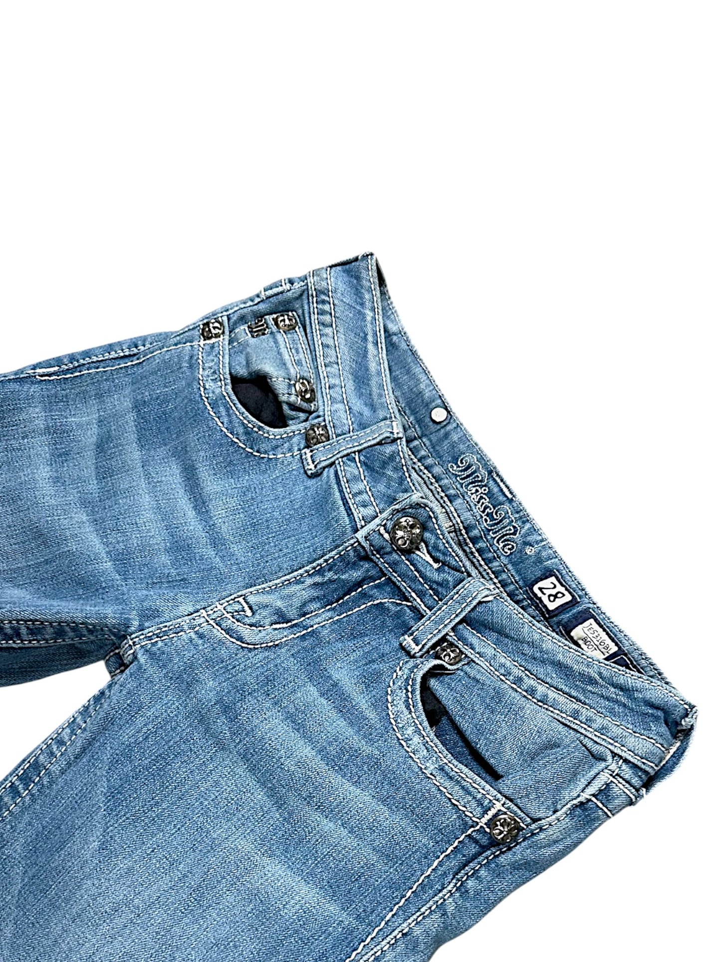 Vintage Miss Me Y2K Low Waist Bootcut / Flared Damenjeans (M)