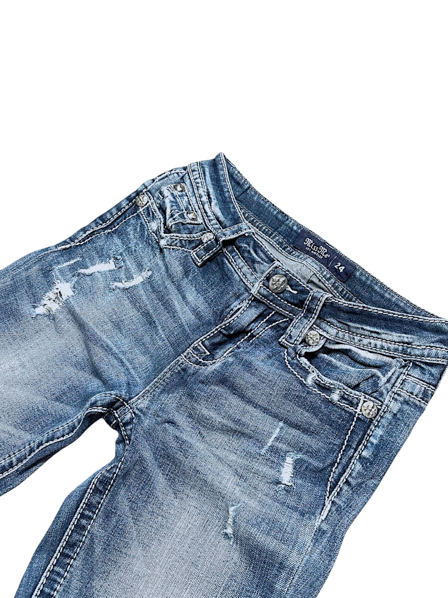 Vintage Miss Me Y2K Low Waist Bootcut / Flared Damenjeans (S)