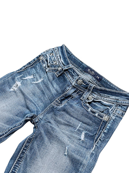 Vintage Miss Me Y2K Low Waist Bootcut / Flared Damenjeans (S)