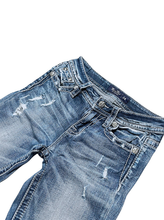 Vintage Miss Me Y2K Low Waist Bootcut / Flared Damenjeans (S)
