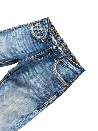 Vintage Rock Revival Y2K Baggy Jeans (L)