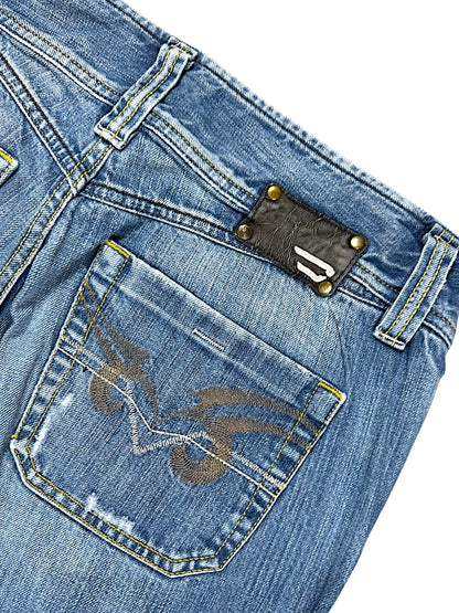 Vintage Diesel Y2K Flared Damenjeans (L)