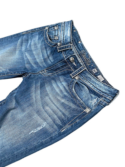Vintage Miss Me Y2K Straight Leg Damenjeans (M)