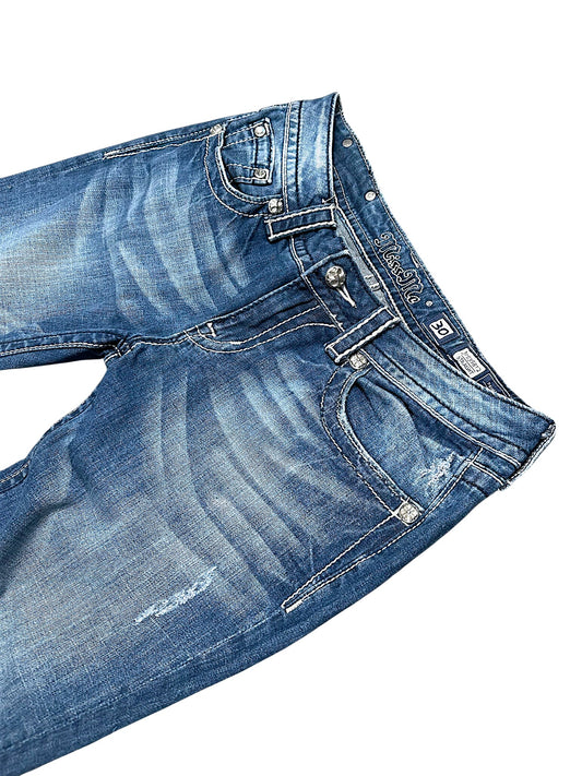 Vintage Miss Me Y2K Straight Leg Damenjeans (M)