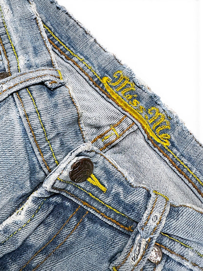 Vintage Miss Me Y2K Low Waist Bootcut Damenjeans (L)