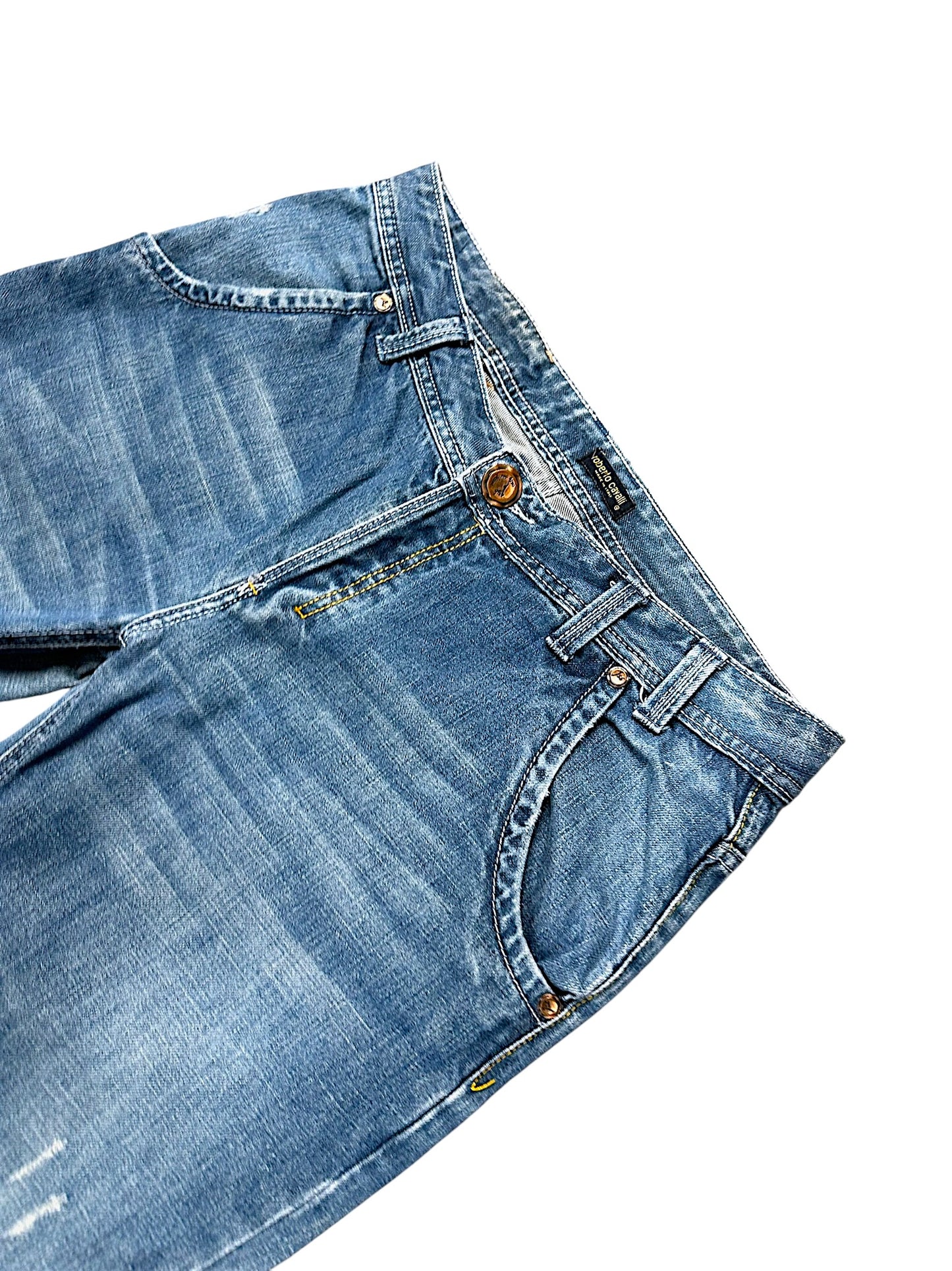 Vintage Roberto Cavalli Y2K Flared Jeans (M)