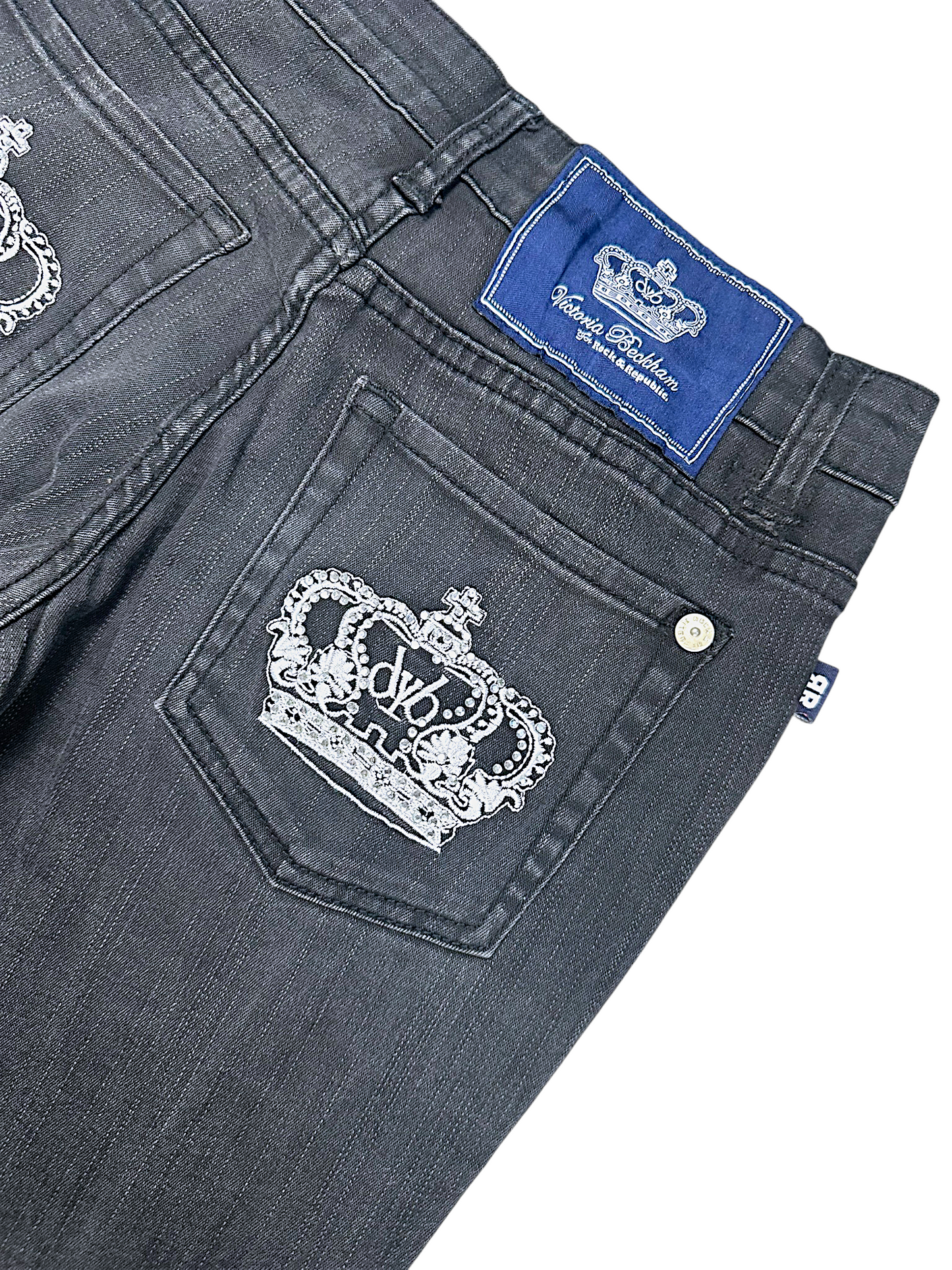 Vintage Victoria Beckham Y2K Low Waist Bootcut / Flared Damenjeans (S)