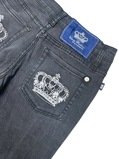 Vintage Victoria Beckham Y2K Low Waist Bootcut / Flared Damenjeans (S)