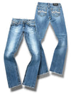 Vintage Miss Me Y2K Low Waist Bootcut / Flared Damenjeans (M)