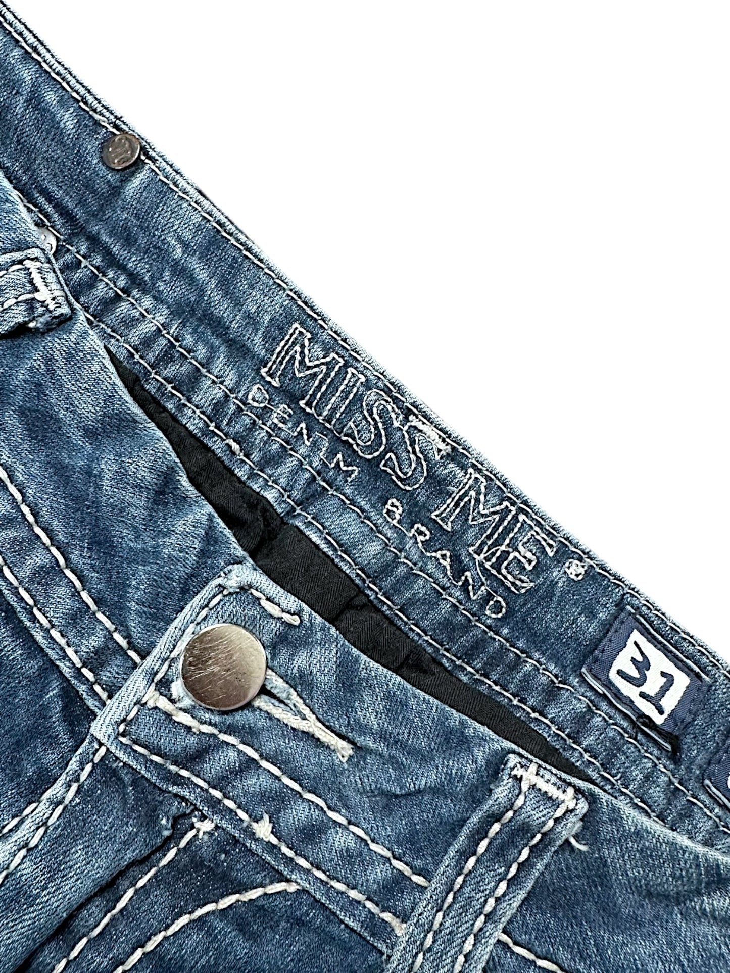 Vintage Miss Me Y2K Low Waist Bootcut / Flared Damenjeans (M)