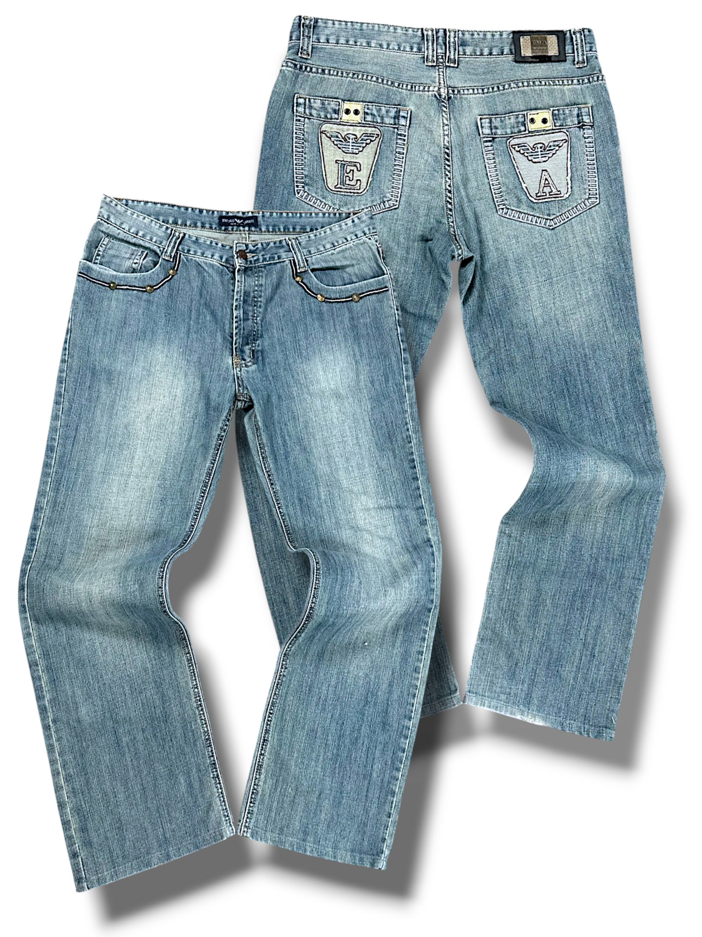 Vintage Armani Y2K Baggy Jeans (M)