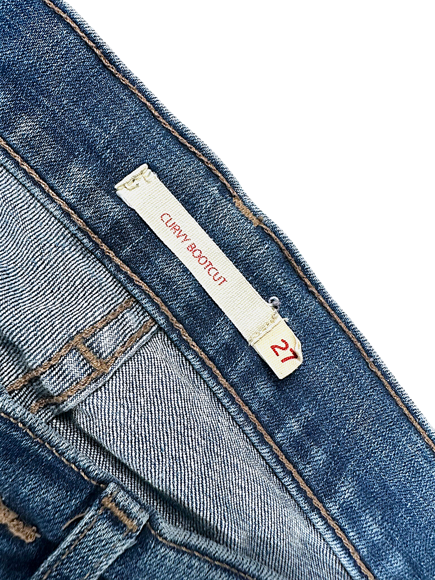 Vintage Levi’s Bootcut / Flared Damenjeans „CURVY BOOTCUT“ (M)