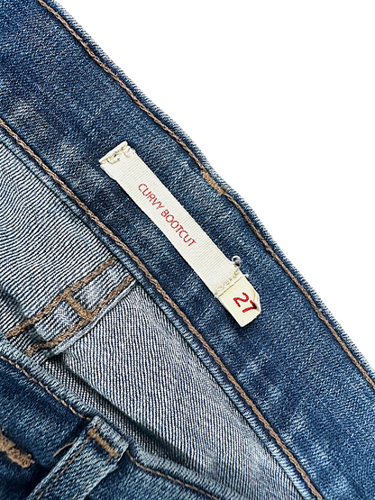 Vintage Levi’s Bootcut / Flared Damenjeans „CURVY BOOTCUT“ (M)