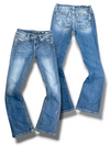 Vintage Miss Me Y2K Low Waist Bootcut Damenjeans (S)