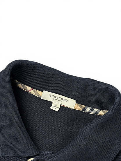 Vintage Burberry „Monogram“ Langarm Polo (L)