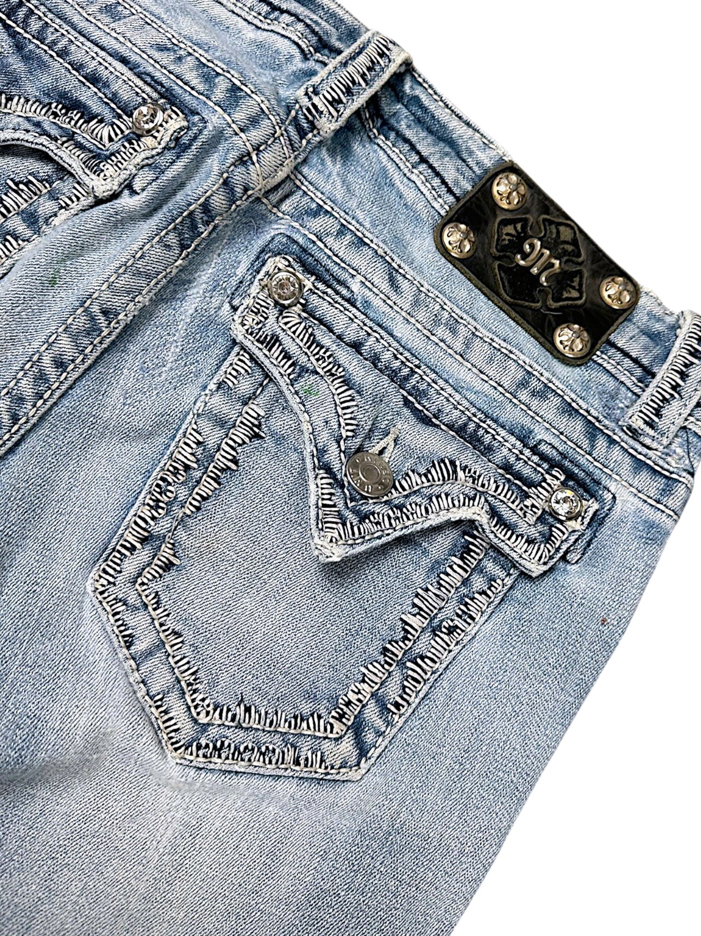 Vintage Miss Me Y2K Low Waist Bootcut / Flared Damenjeans (M)