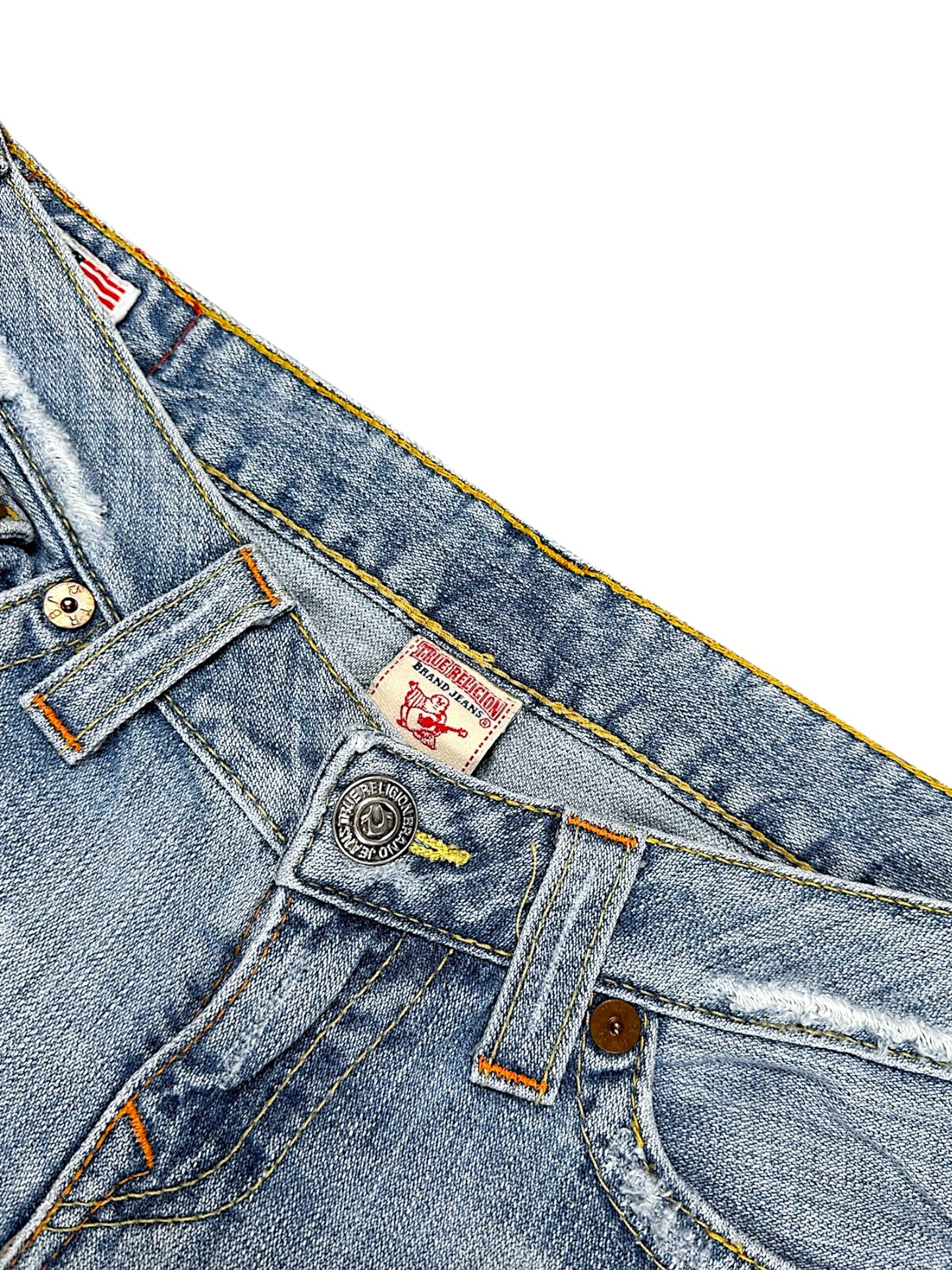 Vintage True Religion Y2K Low Waist Flared Damenjeans (M)