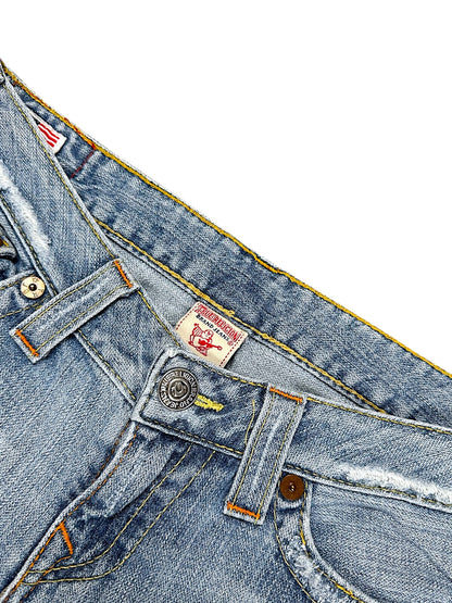 Vintage True Religion Y2K Low Waist Flared Damenjeans (M)