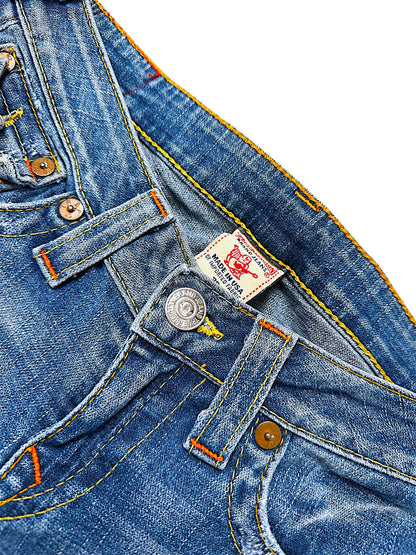 Vintage True Religion Y2K Low Waist Bootcut / Flared Damenjeans (M)