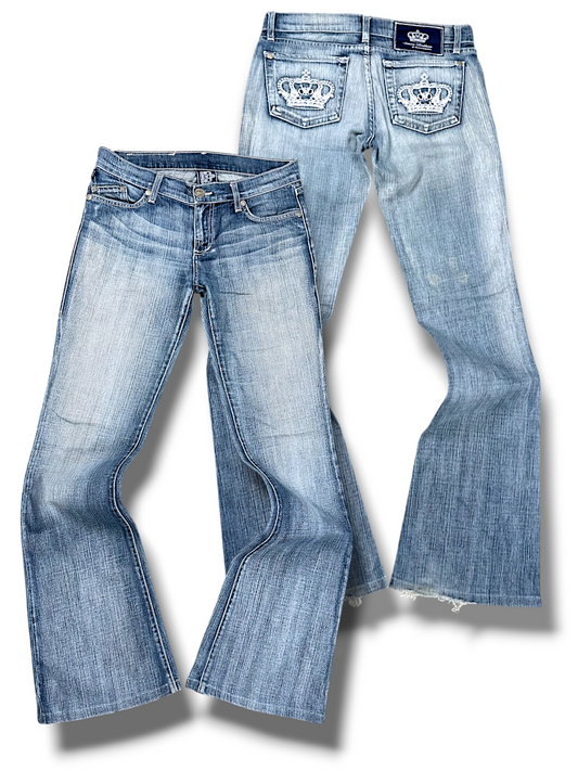 Vintage Victoria Beckham Y2K Low Waist Flared Damenjeans (L)