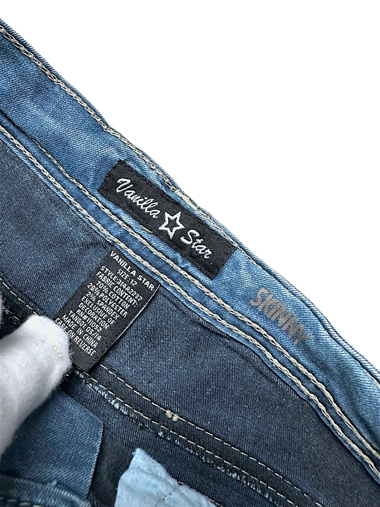 Vintage Silver Jeans Y2K Rock (S)