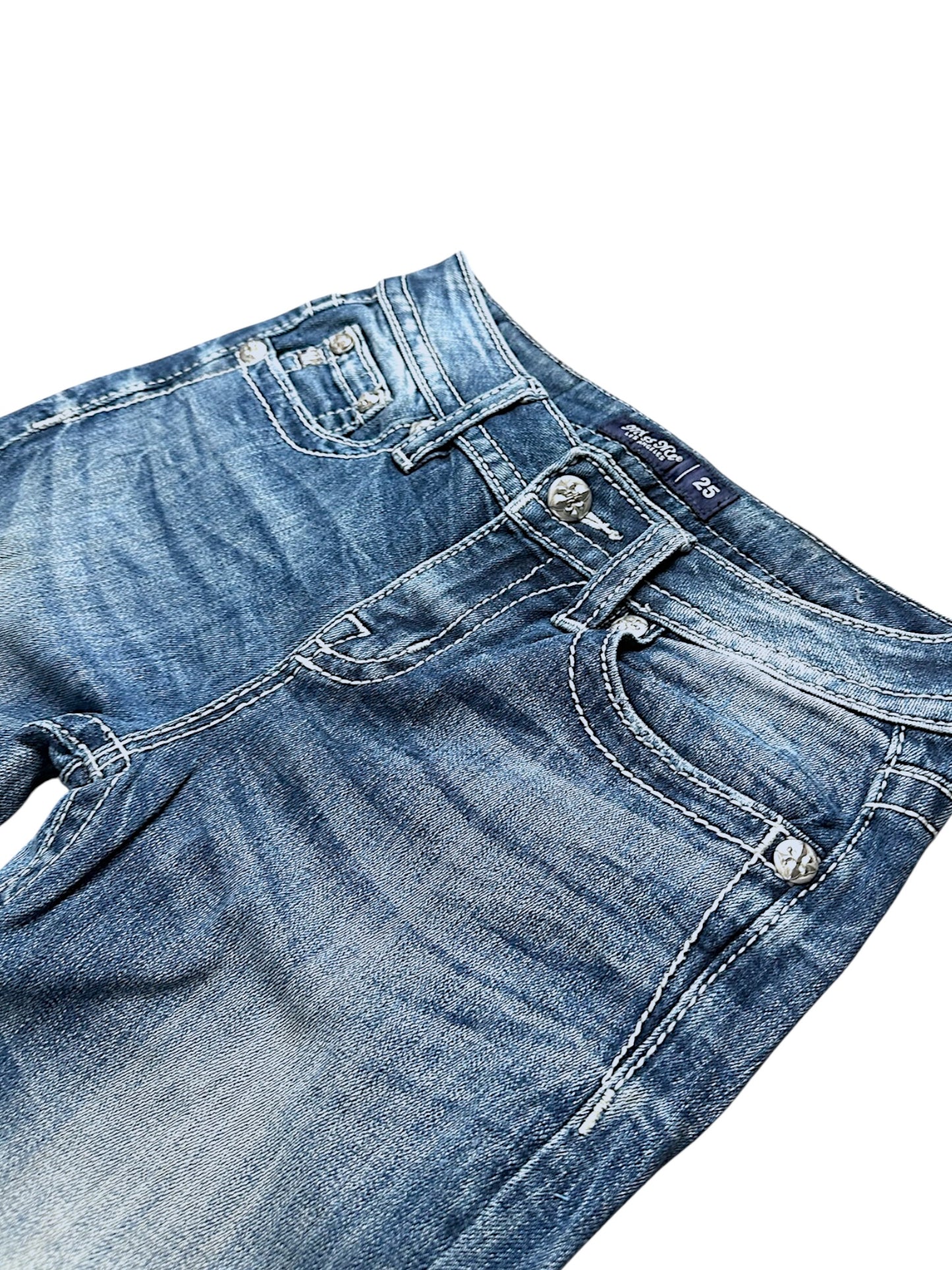 Vintage Miss Me Y2K Low Waist Bootcut / Flared Damenjeans (M)