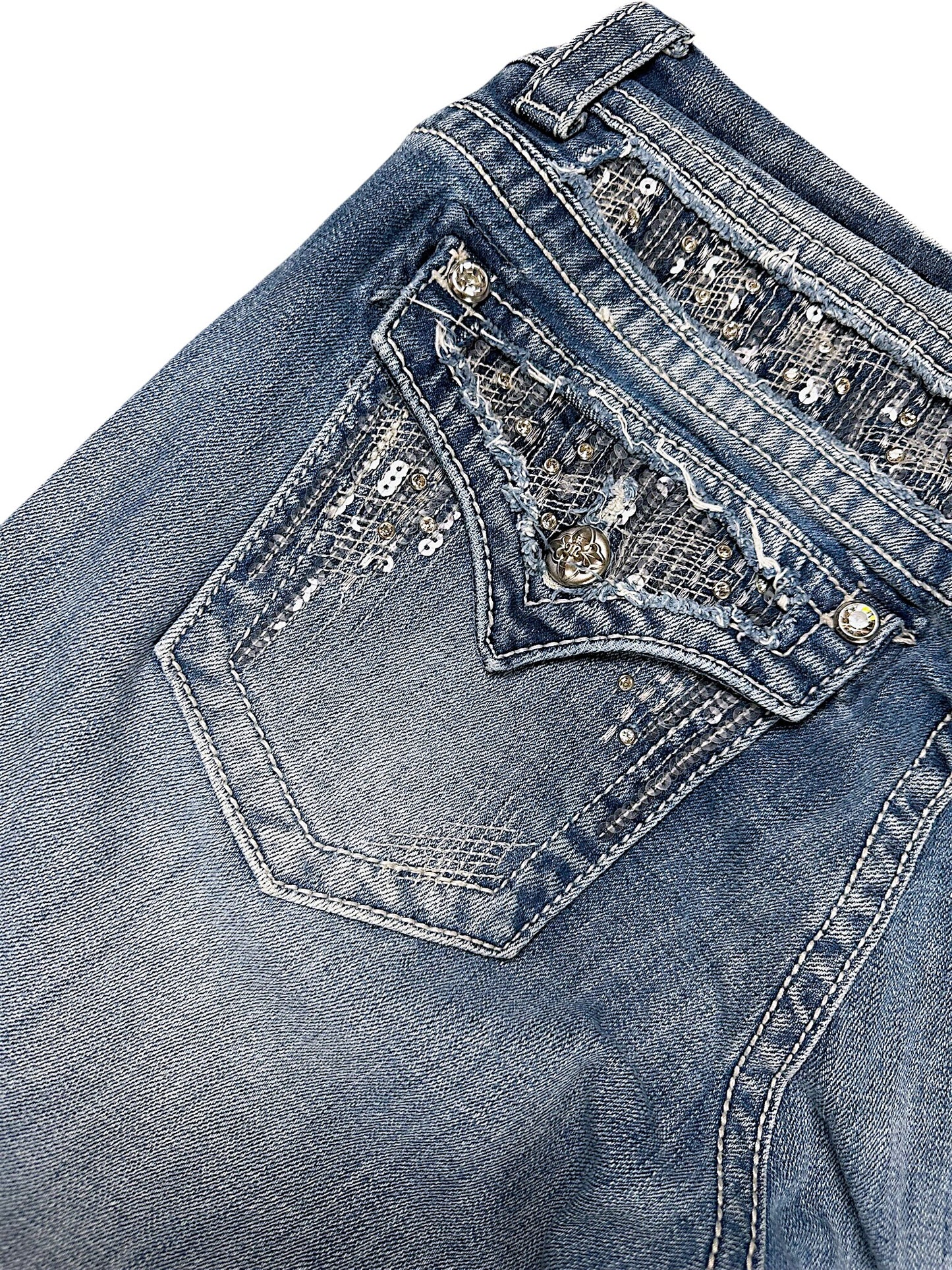Vintage Miss Me Y2K Bootcut / Flared Damenjeans (M)