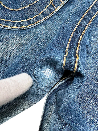 Vintage True Religion Y2K Low Waist Bootcut Damenjeans (M)
