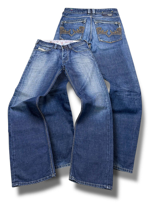 Vintage Diesel Y2K Straight Leg Jeans (M)