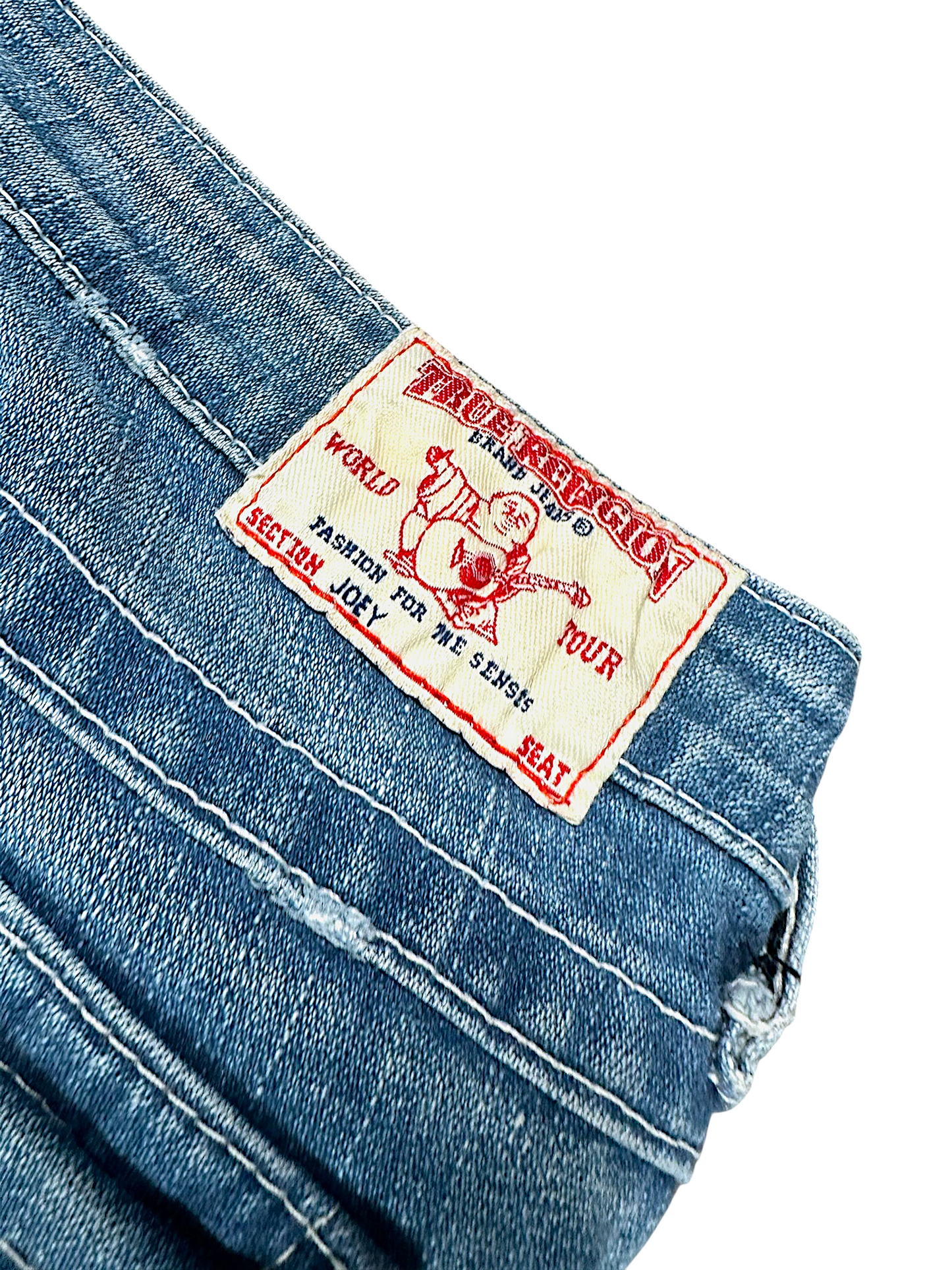Vintage True Religion Y2K Low Waist Flared Damenjeans (L)