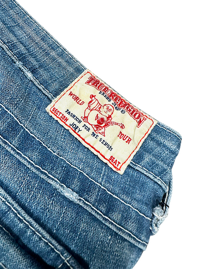 Vintage True Religion Y2K Low Waist Flared Damenjeans (L)