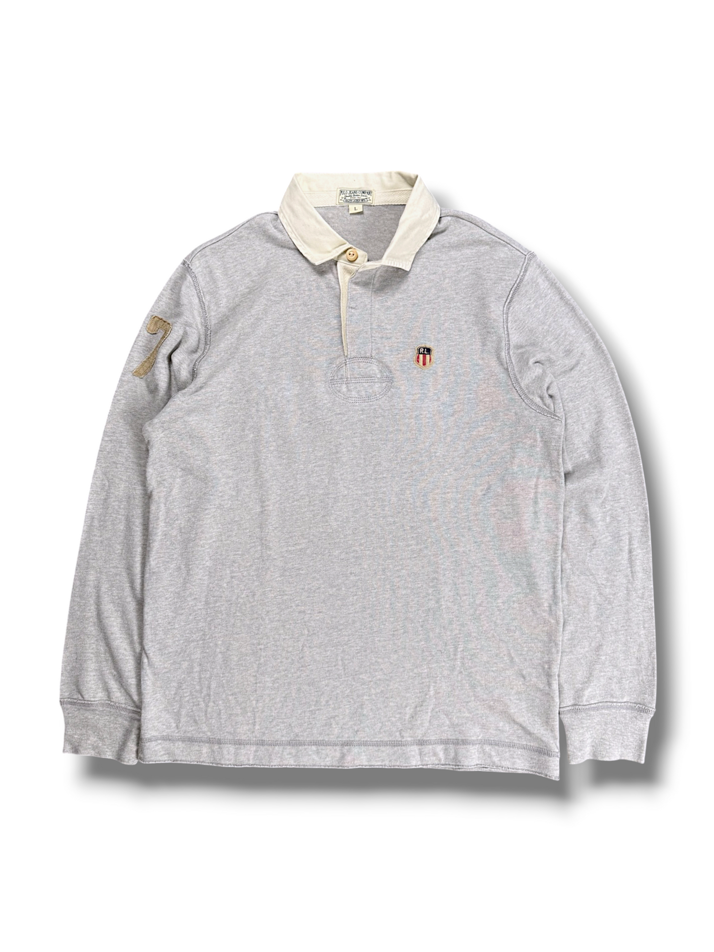 Vintage Ralph Lauren Langarmpolo (L)