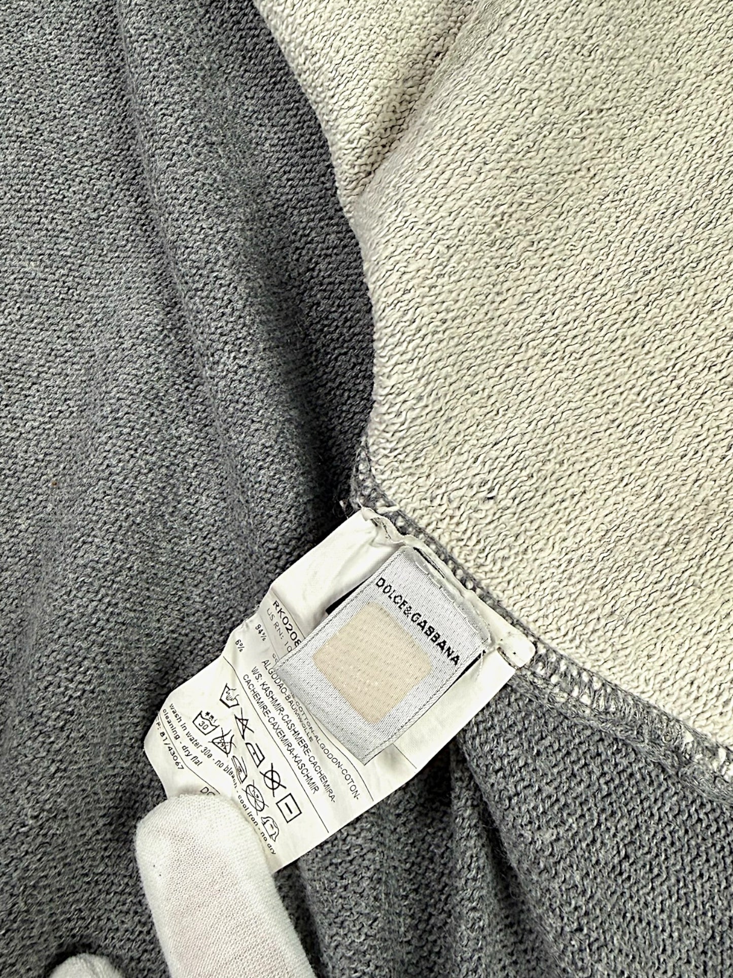 Vintage Y2K Dolce & Gabbana Zip-Pullover (M)