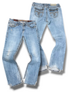 Vintage Rock Revival Y2K Straight Leg Jeans (XL)