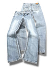 Vintage Embroidery Y2K Low Waist Bootcut / Flared Damenjeans (L)
