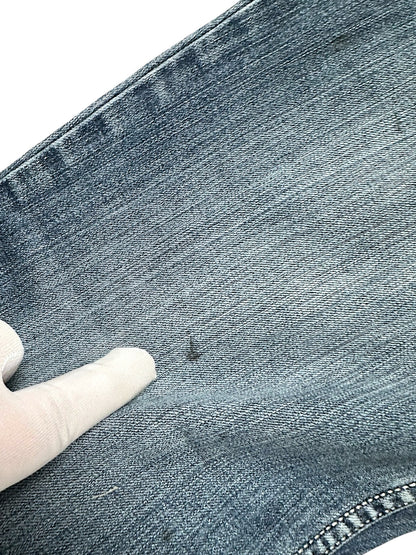 Vintage Embroidery Y2K Low Waist Bootcut / Flared Damenjeans (M)
