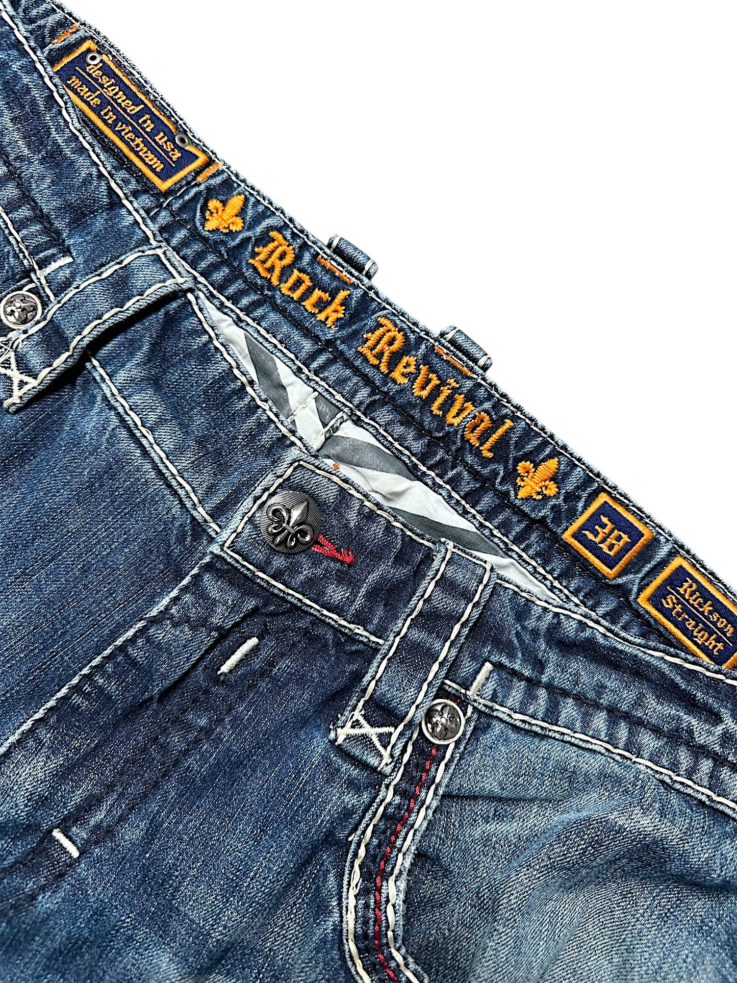 Vintage Rock Revival Y2K Baggy Jeans (XL)